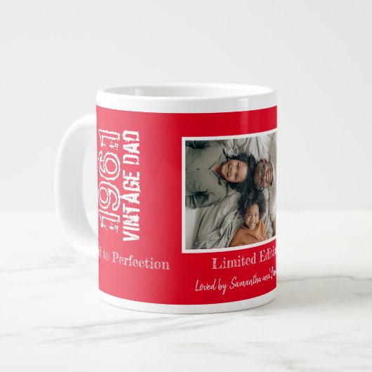 Vaderdag  Rood en Wit met Foto Grote Koffiekop (Links)