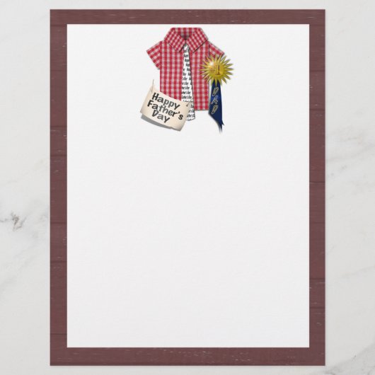 Vaderdag Rood Shirt met achtergrond Barn Flyer (Voorkant)