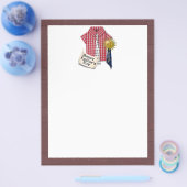 Vaderdag Rood Shirt met achtergrond Barn Flyer (Enkel)