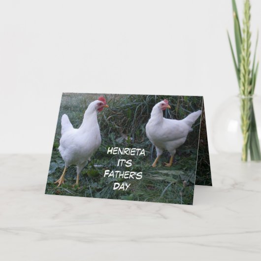 VADERDAG ROOSTER HUMOR KAART (Voorkant)