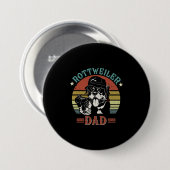 Vaderdag | Rottweiler Dog Dad Ronde Button 7,6 Cm (Voorkant /achterkant)