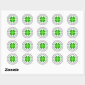 Vaderdag rubberstempel ronde sticker (Vel)