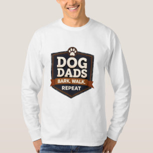 Vaderdag: Rugged patch "Dog Dads – Bark. Wandelen" T-shirt
