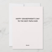 Vaderdag Rustiek hout en gebladerte Aangepaste cit Feestdagenkaart (Achterkant)