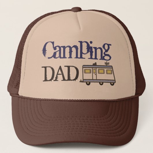 vaderdag/RV Camping Dad Trucker Hat Blue Pet (Voorkant)