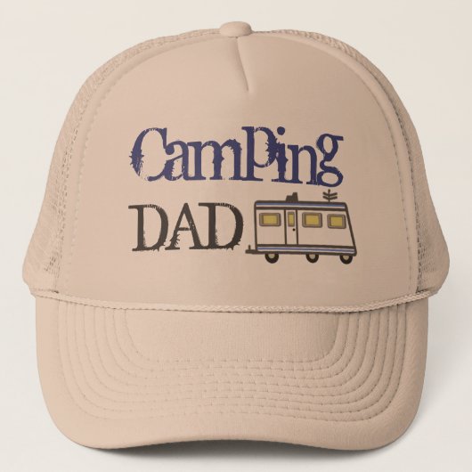 vaderdag/RV Camping Dad Trucker Hat Blue Pet (Voorkant)