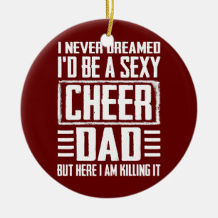 Vaderdag s Cheer vader die het doet Cheerdancing  Keramisch Ornament