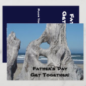 Vaderdag Samenkomst! Uitnodigingen! Blauwe Oceaan Kaart (Voorkant / Achterkant)
