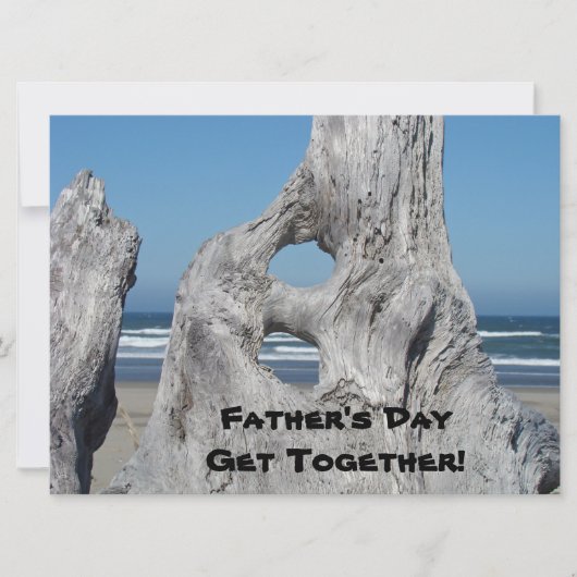 Vaderdag Samenkomst! Uitnodigingen! Blauwe Oceaan Kaart (Voorkant)