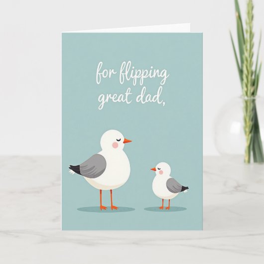 Vaderdag Scene Card voor Vogels Kaart (Voorkant)