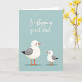 Vaderdag Scene Card voor Vogels Kaart (Gele Bloem)