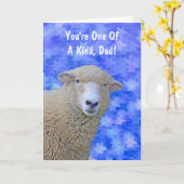 Vaderdag-schaap Kaart (Gele Bloem)