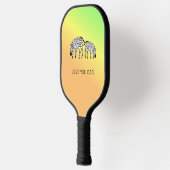 Vaderdag, Schattige Happy Kenyan Zebras Watch Pickleball Paddle (Links)