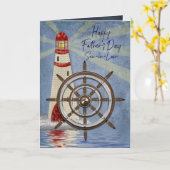 Vaderdag, schoonzoon, scheepswiel, helm kaart (Gele Bloem)