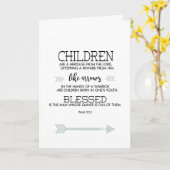 Vaderdag Schriftvers met pijlen Kaart (Gele Bloem)