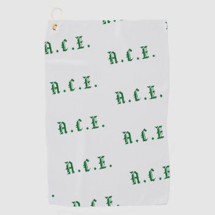 Vaderdag Scramble Golf Papa Oud-Engels Monogram Golfhanddoek