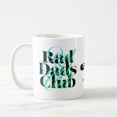 Vaderdag Scramble Rad Dads Club Aangepaste naam Koffiemok (Links)