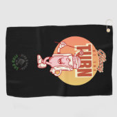 Vaderdag Scramble Retro Glizzy Bij De Bocht Golfhanddoek (Horizontaal)