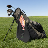 Vaderdag Scramble Retro Glizzy Bij De Bocht Golfhanddoek (Groen)