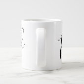 Vaderdag Script Dad Personalized Grote Koffiekop (Achterkant)