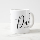 Vaderdag Script Dad Personalized Grote Koffiekop (Voorkant rechts)
