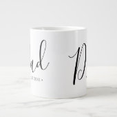 Vaderdag Script Dad Personalized Grote Koffiekop (Voorkant)