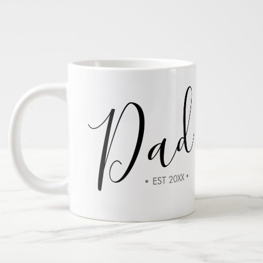 Vaderdag Script Dad Personalized Grote Koffiekop (Links)
