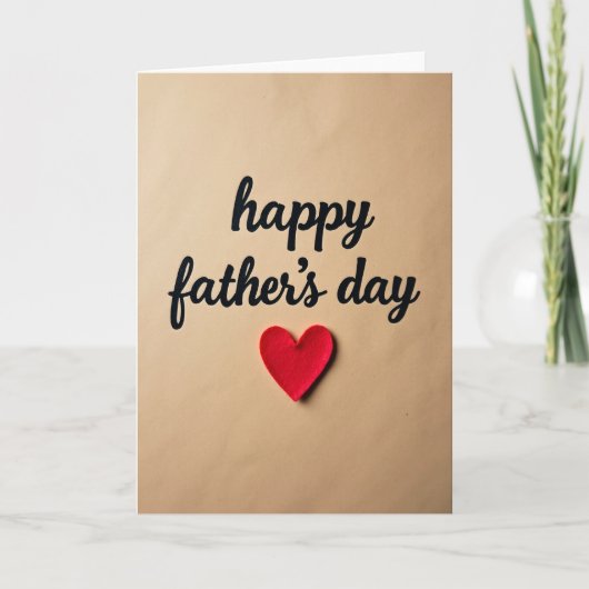 Vaderdag Script Letterkaart Kaart (Voorkant)