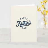 Vaderdag Script Tekstkaart Kaart (Gele Bloem)