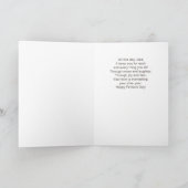 Vaderdag sentimentele typografie voor papa feestdagen kaart (Binnen)