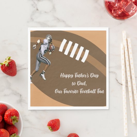 Vaderdag servetten met Football & Speler (Insitu)