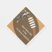 Vaderdag servetten met Football & Speler (Hoek)