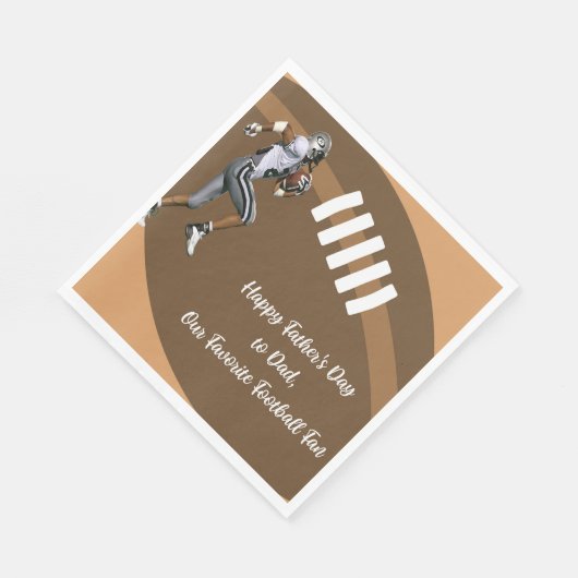 Vaderdag servetten met Football & Speler (Hoek)