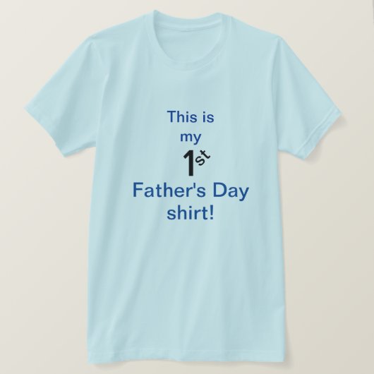 Vaderdag Shirt/Eerste T-shirt (Design voorkant)