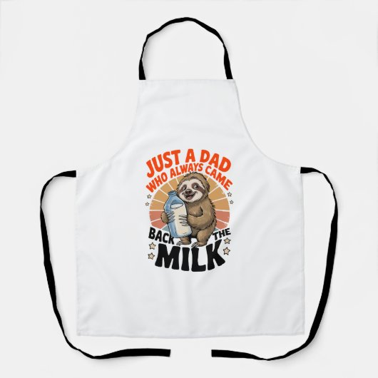 vaderdag shirt met luiaard schort (Voorkant)