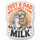 vaderdag shirt met luiaard sticker (Voorkant)