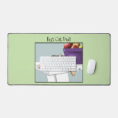 Vaderdag Sinaasappel Tabby Cat Bureaumat (Keyboard & Muis)