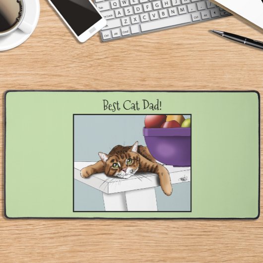 Vaderdag Sinaasappel Tabby Cat Bureaumat