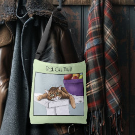 Vaderdag Sinaasappel Tabby Cat Crossbody Tas