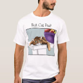 Vaderdag Sinaasappel Tabby Cat T-shirt (Voorkant)