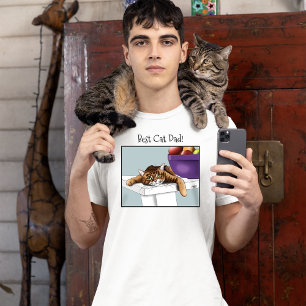 Vaderdag Sinaasappel Tabby Cat T-shirt