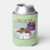 Vaderdag Sinaasappel TabbyCat Blikjeskoeler (Blikje Voorkant)