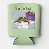 Vaderdag Sinaasappel TabbyCat Blikjeskoeler (Voorkant)