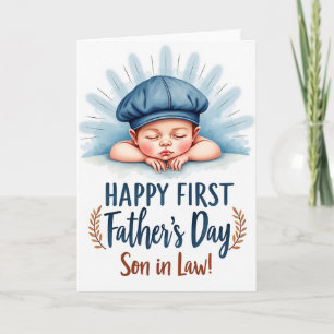 Vaderdag Slapende Baby Kaart