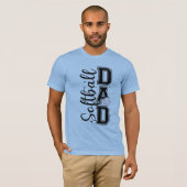 Vaderdag "Softbal Vader" T-shirt (Voorkant volledig)