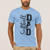 Vaderdag "Softbal Vader" T-shirt (Voorkant)