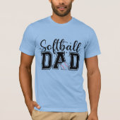 Vaderdag "Softbal Vader" T-shirt (Voorkant)