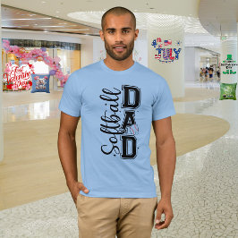 Vaderdag "Softbal Vader" T-shirt