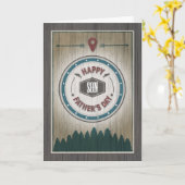 Vaderdag Son, Rustic Wilderness Graphics Kaart (Gele Bloem)