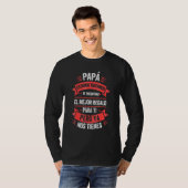 Vaderdag Spaans Papa van Daughter Son T-shirt (Voorkant volledig)
